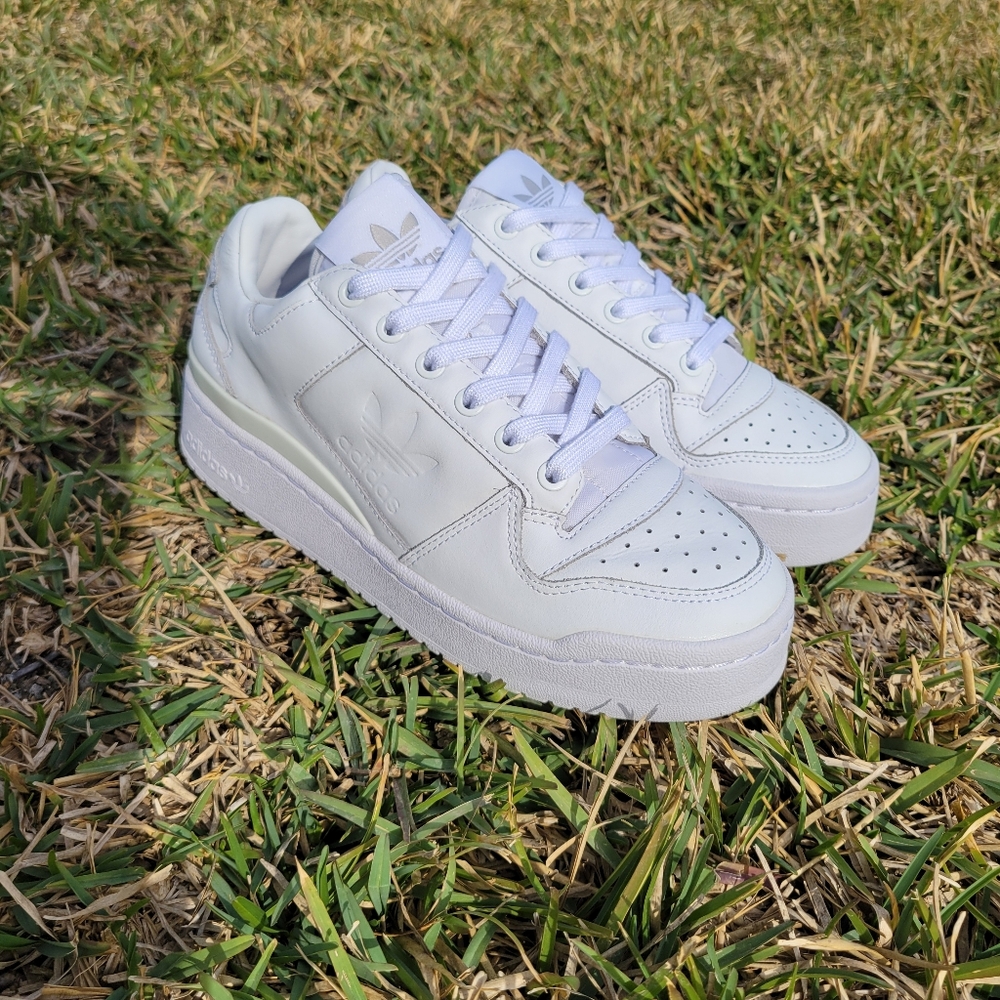 Adidas Originals Women's Forum Bold Shoes Sneakers Platform Lace Up Size 7 White